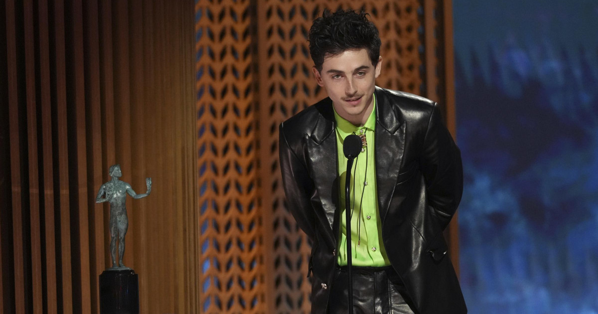 “Che arrogante”: Timothée Chalamet sommerso di critiche per il discorso ai SAG Awards