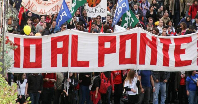 Sit-in No Ponte, scontri Salvini: “Sono vandali”