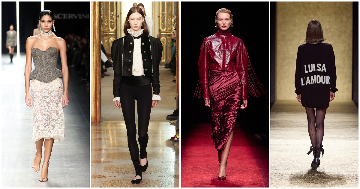 Alla Milano Fashion Week sfila una femminilità sensuale ma pragmatica: la donna potente di Scervino, l’officina creativa di Ferrari e il rock di Twinset