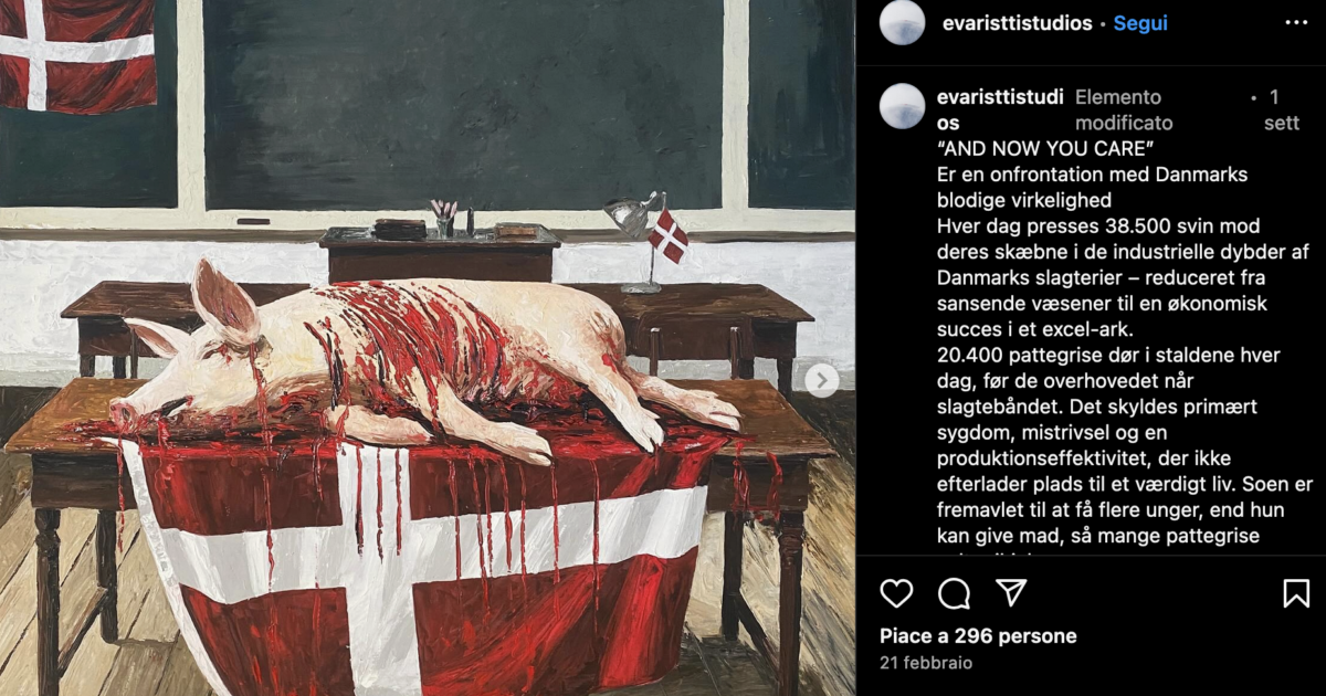 Maialini chiusi in gabbia e privati di cibo e di acqua fino alla morte: l’artista Marco Evaristti fa discutere. Gli animalisti: “Inaccettabile il sacrificio di animali”