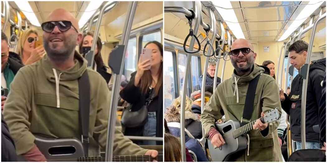 Giuliano Sangiorgi sale a sorpresa sul tram 16 a Milano e canta “Mentre tutto scorre” – IL VIDEO