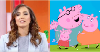 Copertina di La surreale intervista di Caterina Balivo a Mamma Pig: “Sono un po’ preoccupata di avere tre bambini in casa”