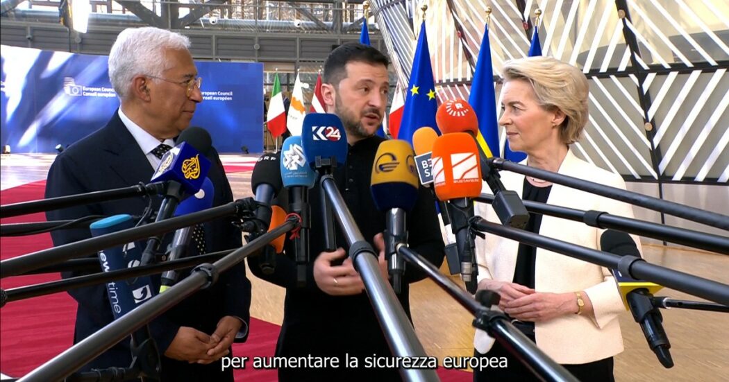 Zelensky ringrazia l’Europa al vertice Ue: “Non siamo soli”. Von der Leyen: “Momento spartiacque. Piano di riarmo serve anche a Kiev”