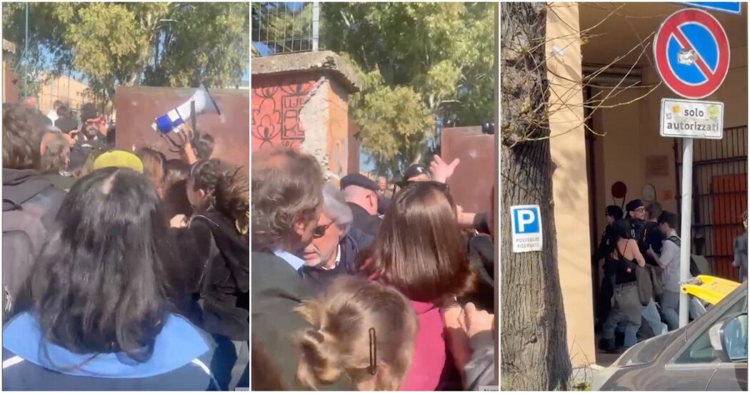 Iniziativa sulle foibe in un istituto di Roma, tensione e proteste. Contestato il senatore Menia (FdI): “Repressione, questa la scuola di Valditara”