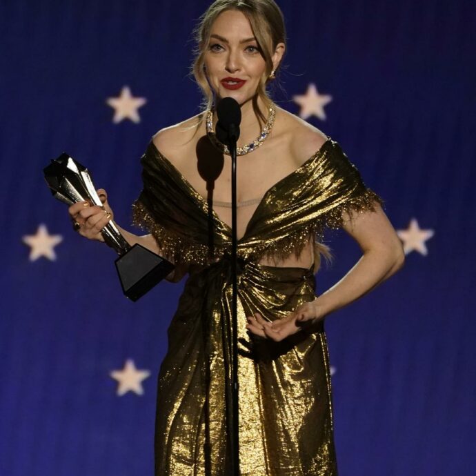 “Le mie te**e sono cadute fuori dall’abito mentre ero di fronte a Glen Powell, abbiamo urlato entrambi”: l’imbarazzo di Amanda Seyfried durante i Critics Choice Award