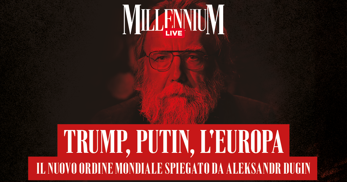 Trump, Putin, l’Europa: il nuovo ordine mondiale spiegato da Aleksandr Dugin. Alle 12 la diretta di Millennium Live con Paolo Nori