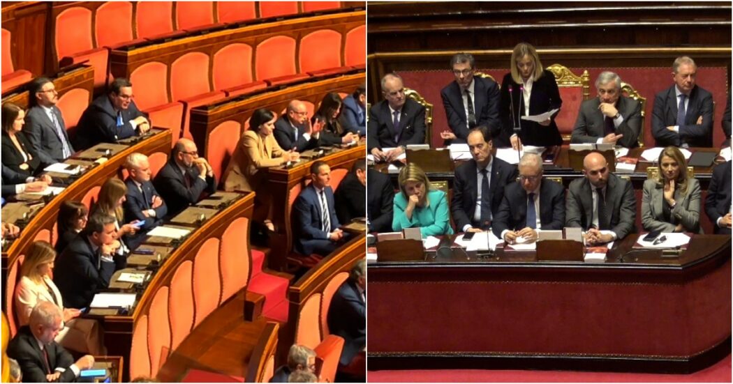 “Piano di riarmo? Chi parla di tagli al welfare inganna i cittadini”: Meloni attacca in Senato. La reazione tiepida dai banchi leghisti