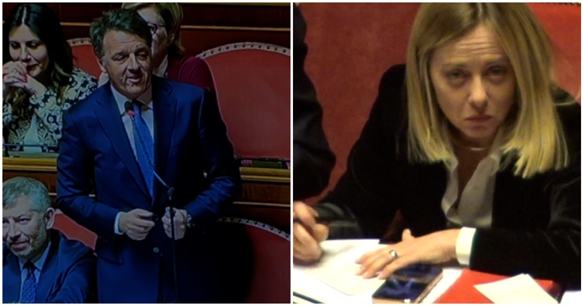 Botta e risposta Meloni Renzi in Aula: “Vendere il suo libro non è la mia priorità”. “Su Almasri e Paragon non risponde, così svilisce il Senato”