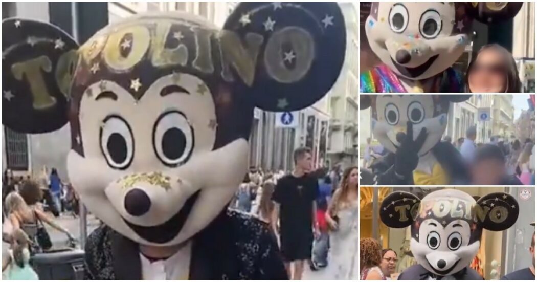 “Topolino armato di coltello estorce soldi per le foto nel centro di Napoli”: ora si indaga