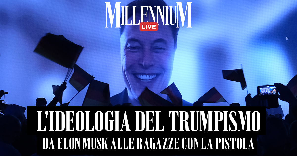 L’ideologia del trumpismo, da Elon Musk alle ragazze con la pistola. La diretta di Millennium Live