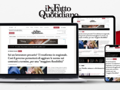 Copertina di Il Fatto Quotidiano online da oggi è più chiaro e moderno. Per continuare a crescere raccontando quello che gli altri non dicono