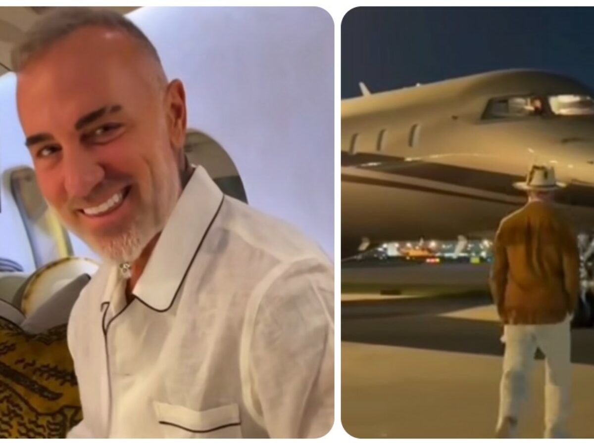“Consuma come 900 famiglie italiane e 45mila auto”: è polemica per il nuovo aereo privato superlusso di Gianluca Vacchi