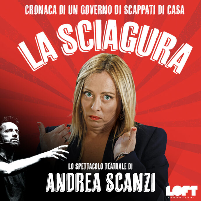 Andrea Scanzi a teatro con ‘La Sciagura. Cronaca di un governo di scappati di casa.’ Scopri le date del tour