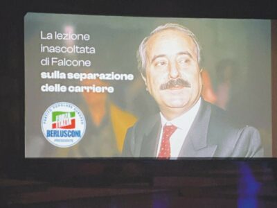 Copertina di Senza vergogna: Forza Italia arruola Falcone