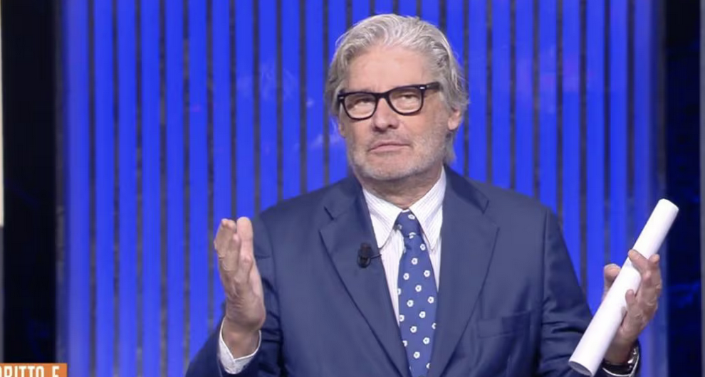 Paolo Del Debbio sbotta in trasmissione: “Non se ne fot** nulla nessuno di Luca Bottura. Massimo Giannini parla come fosse Letterman, il ‘retequattrismo’ non so cosa sia. Andate a fare in ****”