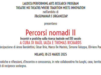 Copertina di L’incontro tra Laudesi e Theatre No Theatre a Milano: così il teatro combatte l’isolamento