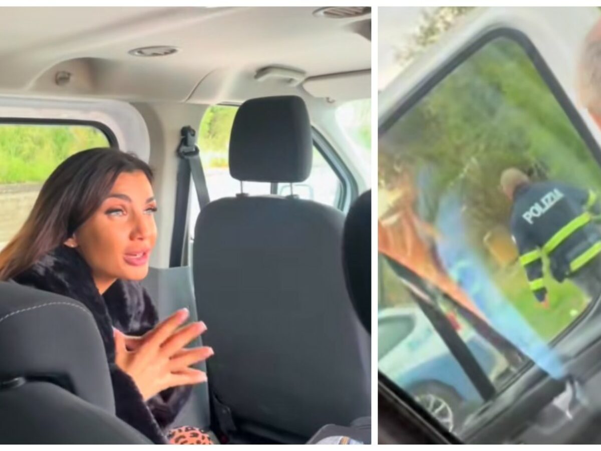 “Collega, chiuda un occhio, stiamo registrando un programma”: Elettra Lamborghini implora un’agente di polizia di non multare il suo autista