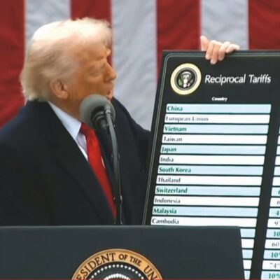 Copertina di Arrivano i dazi di Trump:  il 20% all’Ue, il 34 alla Cina