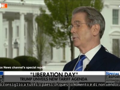 Copertina di Dazi, il segretario al Tesoro Usa: “Non vendicatevi, altrimenti ci sarà un’escalation” – Video