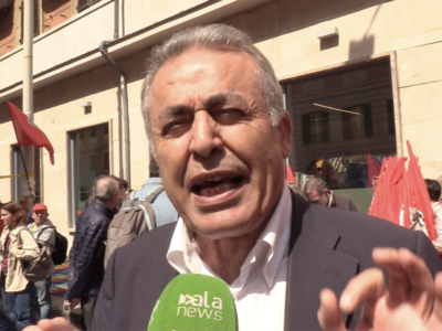 Copertina di Riarmo, il presidente della comunità palestinese in piazza: “La pace si fa con la legalità, non con le armi”