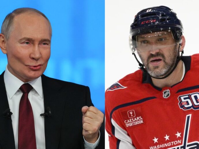 Hockey, il russo Ovechkin stabilisce il nuovo record di punti Nhl. E Putin si complimenta: “Ti auguro salute, felicità e spirito combattivo”