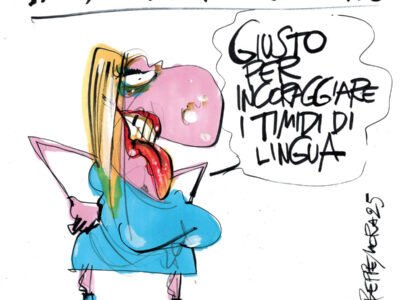Copertina di La vignetta di Beppe Mora