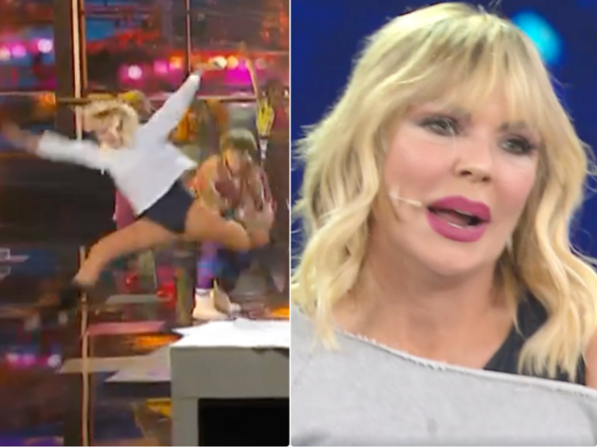 “Levati, ca**o!”: Matilde Brandi si infuria con il ballerino e cade. L’incidente alla finale di “Ne vedremo delle belle”. Lorenza Mario è la vincitrice