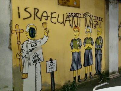 Copertina di “Israeliani nazisti”: sfregiato a Milano il murale con Liliana Segre, Edith Bruck e Sami Modiano – Video