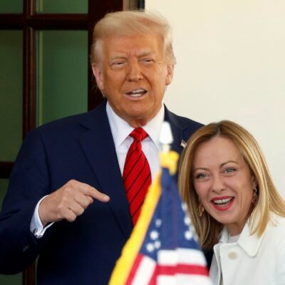 Copertina di Patto anti-Cina, reti, armi e gas: Meloni a Trump ha detto solo sì