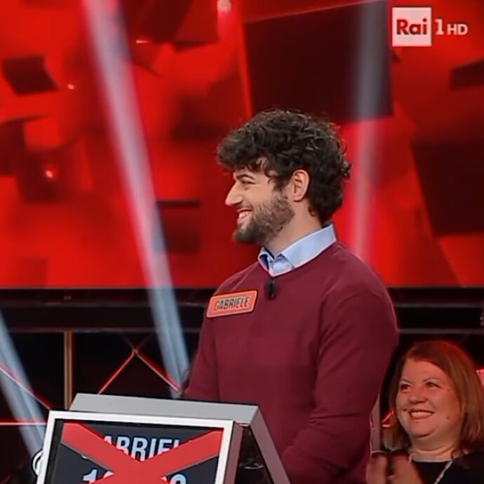 “300mila euro vinti e terzo montepremi più alto di sempre”: Gabriele, il super campione de “L’Eredità” eliminato dopo 33 puntate