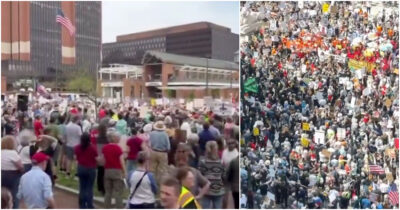 Copertina di “Hands off, giù le mani”: i video delle proteste contro Trump. Migliaia di cittadini in piazza