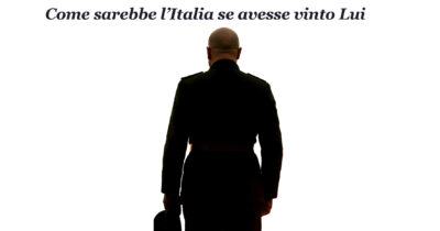 Copertina di “Mussolini sta per compiere 89 anni, Hitler governa ancora la Germania”: esce ‘Buon compleanno Duce’, il nuovo romanzo distopico di Massimo Storchi