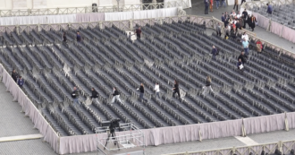 Traslazione Papa Francesco, la corsa dei fedeli per assicurarsi i posti in prima fila