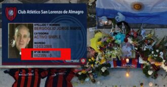Papa Francesco, la strana coincidenza tra la sua morte e la di tessera di socio del San Lorenzo