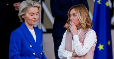 Copertina di Ursula vuole incontrare Trump: Meloni teme di finire all’angolo