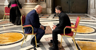 A San Pietro faccia a faccia tra Trump e Zelensky. Il leader ucraino: “Storico”. Il presidente Usa: “Putin vuole la pace o mi prende in giro?”