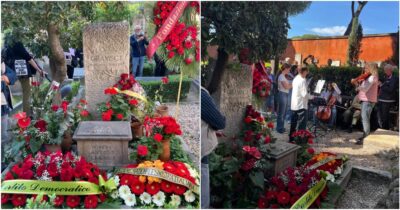 Copertina di Si ricorda Antonio Gramsci? Vietate bandiere e drappi rossi. L’inedito caso al Cimitero Acattolico di Roma