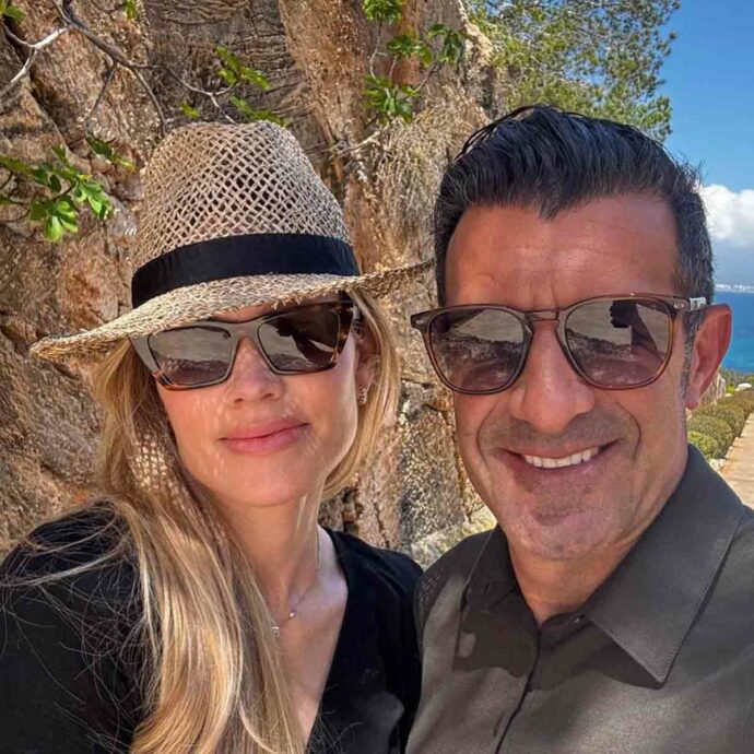 C’è crisi tra Luis Figo e la moglie Helen Svedin? La coppia smentisce i rumors con una foto. Il campione aveva già respinto il presunto flirt con Claudia Bavel