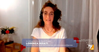 La fornaia antifascista a La7: “Striscioni intimidatori? Affissi vigliaccamente di notte, clima irrespirabile”