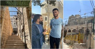 Entriamo a Hebron, la città-prigione, mentre i caccia volano verso Gaza. A Masafer Yatta incontriamo Basel Adra