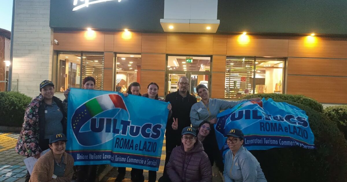 “Caro Achille Lauro, hai sempre dato voce a chi non ce l’ha. Ascolta perché noi lavoratori Mc Donald’s scioperiamo”: l’appello del sindacato Uiltucs Roma e Lazio