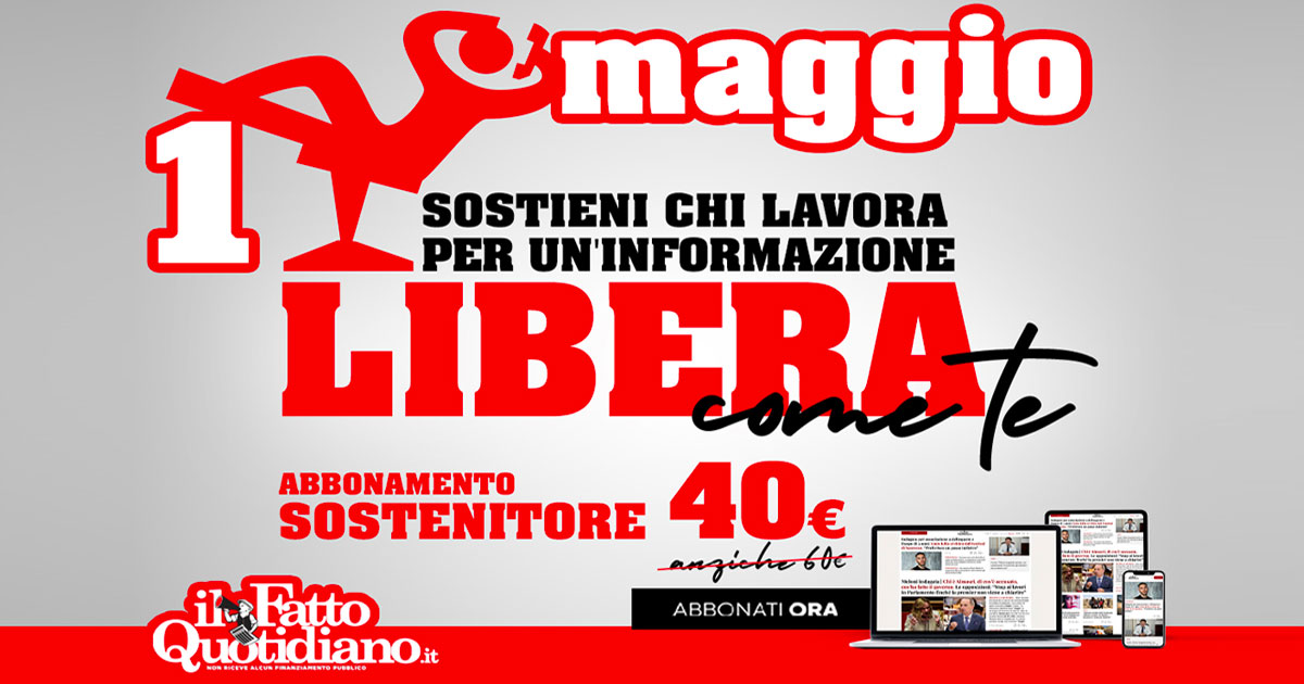 Solo fino da Ilfattoquotidiano.it solo fino al 4 maggio un offerta imperdibile per diventare sostenitore de ilfattoquotidiano it scopri i vantaggi