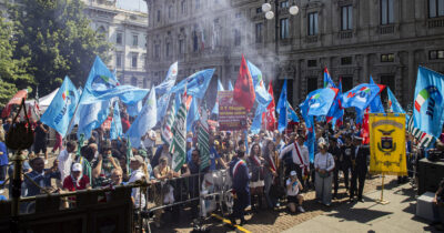 Copertina di Il corteo del Primo maggio a Genova, Gaber e ‘la cosa che fa più male’