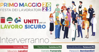 Copertina di Festa dei lavoratori, la diretta con Landini, Fumarola e Bombardieri: gli interventi