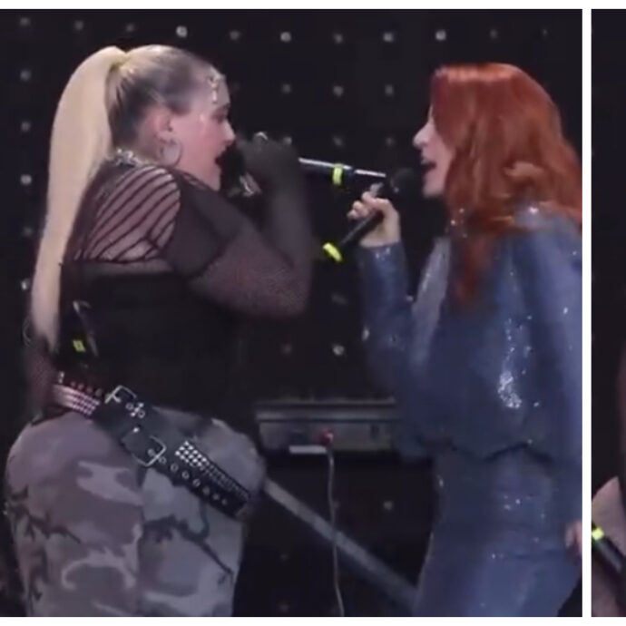 Scatta il bacio tra Noemi e BigMama al Concertone del Primo Maggio: il gesto sulle note di “I Kissed a Girl” – VIDEO