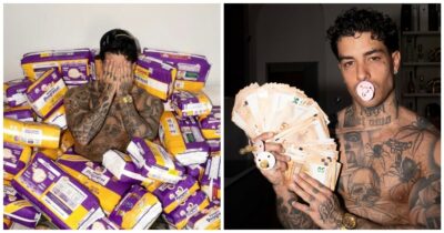 Copertina di “Il karma l’ha voluta femmina. Ora magari inizierai a scrivere testi più decenti”: Tony Effe nel mirino delle critiche dopo l’annuncio della gravidanza di Giulia De Lellis