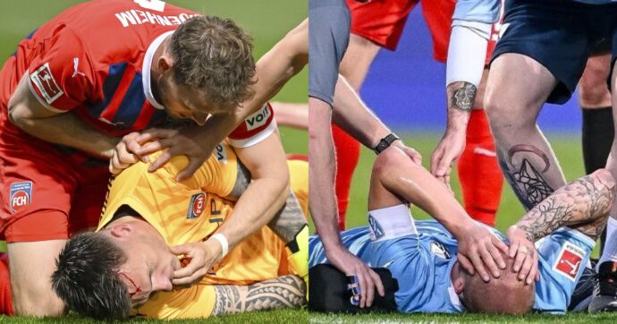 L’attaccante operato d’urgenza, il portiere svenuto: sfiorata due volte la tragedia nel match di Bundesliga. Poi si sono ritrovati uno accanto all’altro in ospedale