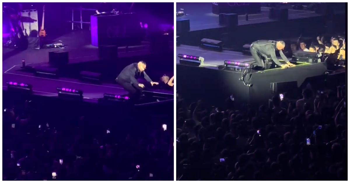 “Sono quasi morto”: il rapper Guè finisce in una botola aperta in mezzo al palco, la caduta durante il concerto al Forum di Milano “Sono quasi morto”: il rapper Guè finisce in una botola aperta in mezzo al palco, la caduta durante il concerto al Forum di Milano