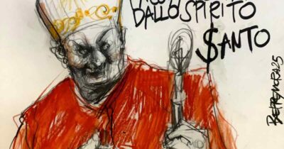 Copertina di La vignetta di Beppe Mora