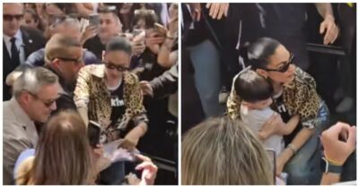 Copertina di “Spostatevi, è solo un bambino”: Elodie litiga con la sicurezza che stava allontanando un piccolo fan – VIDEO